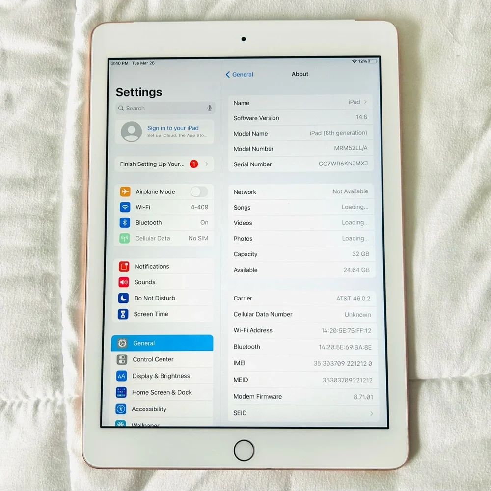 Apple iPad 6th Generation 32GB